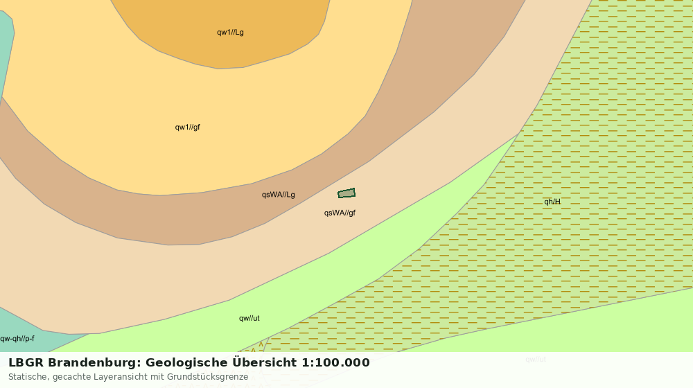 Statische Kartenansicht: LBGR Brandenburg: Geologische Übersicht 1:100.000