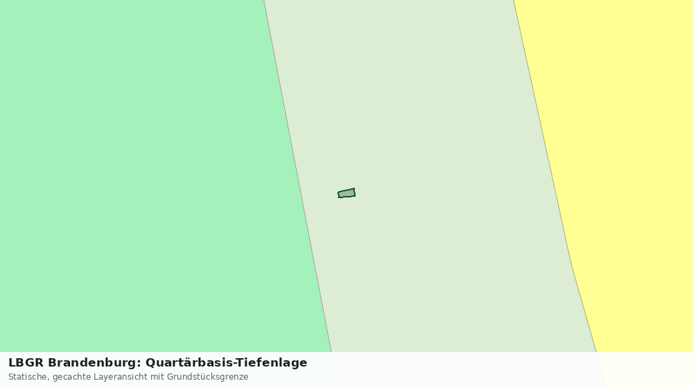 Statische Kartenansicht: LBGR Brandenburg: Quartärbasis-Tiefenlage