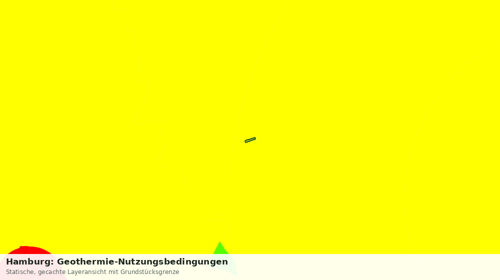 Statische Kartenansicht: Hamburg: Geothermie-Nutzungsbedingungen