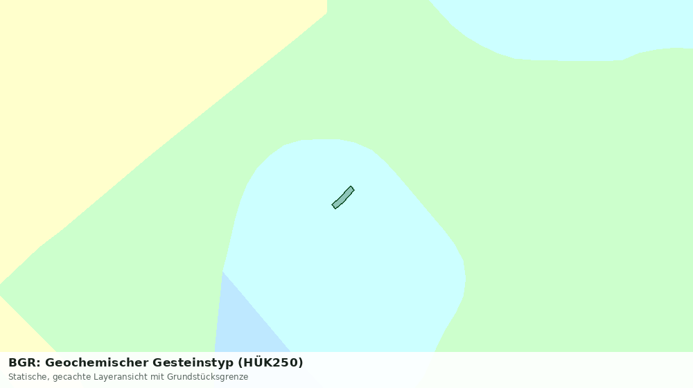 Statische Kartenansicht: BGR: Geochemischer Gesteinstyp (HÜK250)