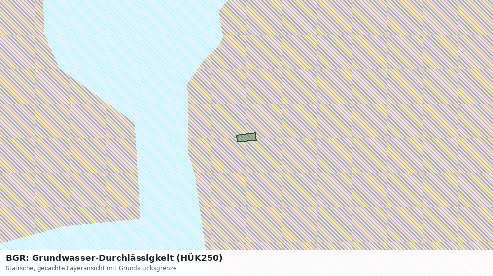 Statische Kartenansicht: BGR: Grundwasser-Durchlässigkeit (HÜK250)