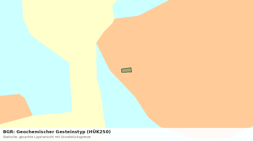 Statische Kartenansicht: BGR: Geochemischer Gesteinstyp (HÜK250)