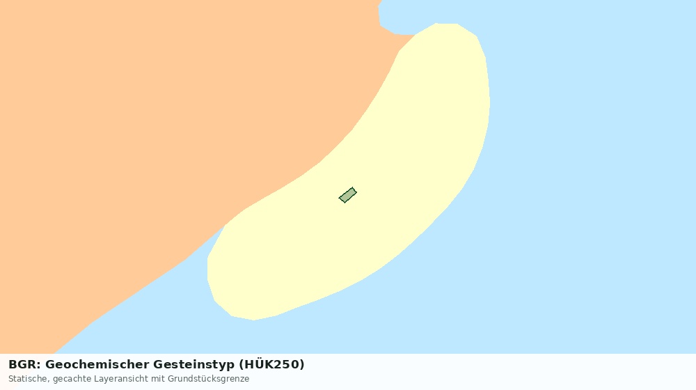 Statische Kartenansicht: BGR: Geochemischer Gesteinstyp (HÜK250)