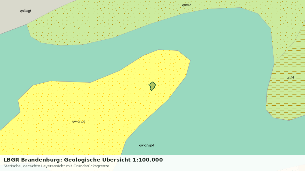 Statische Kartenansicht: LBGR Brandenburg: Geologische Übersicht 1:100.000