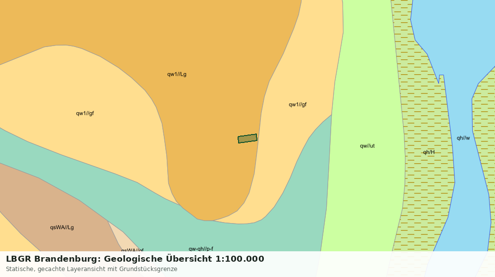 Statische Kartenansicht: LBGR Brandenburg: Geologische Übersicht 1:100.000