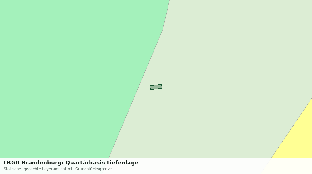 Statische Kartenansicht: LBGR Brandenburg: Quartärbasis-Tiefenlage