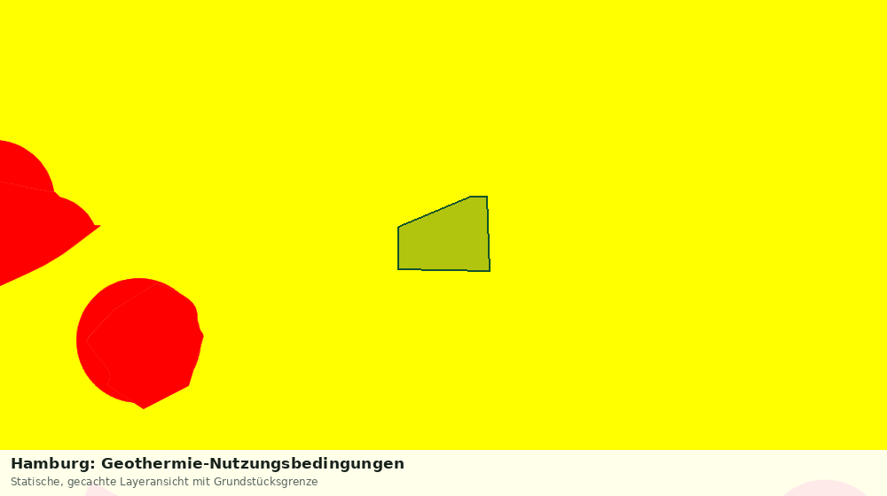 Statische Kartenansicht: Hamburg: Geothermie-Nutzungsbedingungen