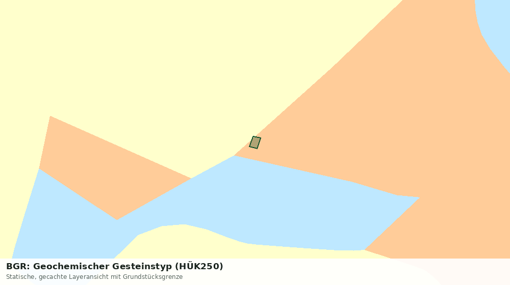 Statische Kartenansicht: BGR: Geochemischer Gesteinstyp (HÜK250)