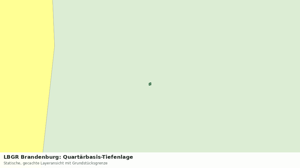 Statische Kartenansicht: LBGR Brandenburg: Quartärbasis-Tiefenlage