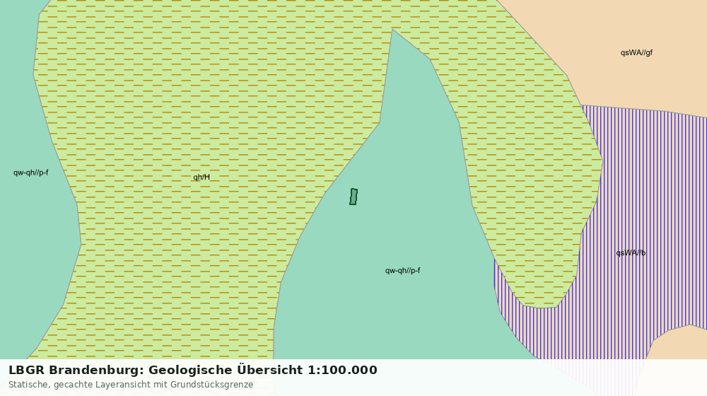 Statische Kartenansicht: LBGR Brandenburg: Geologische Übersicht 1:100.000