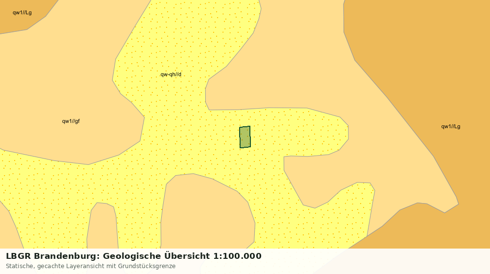 Statische Kartenansicht: LBGR Brandenburg: Geologische Übersicht 1:100.000
