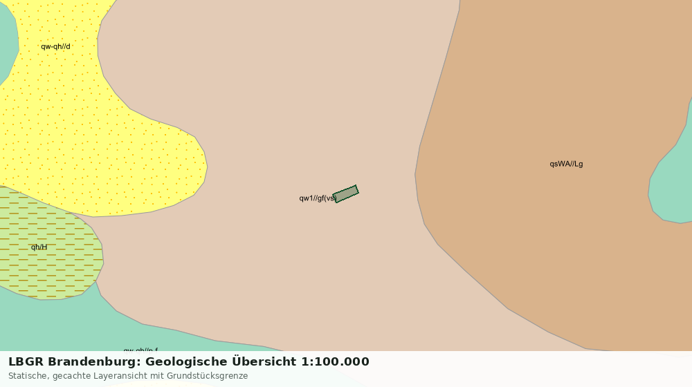 Statische Kartenansicht: LBGR Brandenburg: Geologische Übersicht 1:100.000