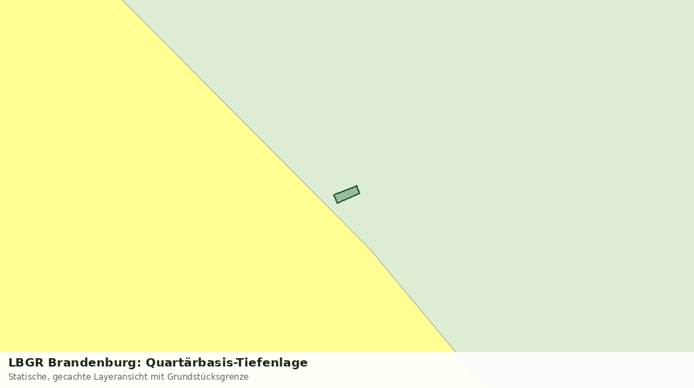 Statische Kartenansicht: LBGR Brandenburg: Quartärbasis-Tiefenlage