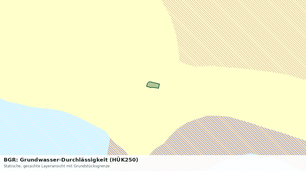 Statische Kartenansicht: BGR: Grundwasser-Durchlässigkeit (HÜK250)