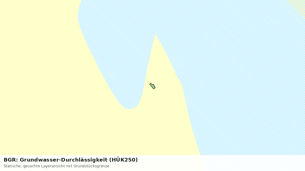 Statische Kartenansicht: BGR: Grundwasser-Durchlässigkeit (HÜK250)