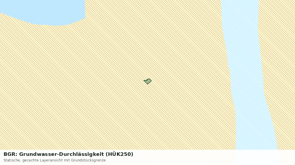 Statische Kartenansicht: BGR: Grundwasser-Durchlässigkeit (HÜK250)