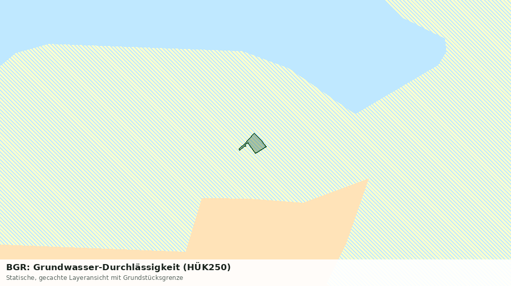 Statische Kartenansicht: BGR: Grundwasser-Durchlässigkeit (HÜK250)