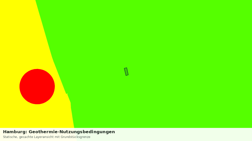 Statische Kartenansicht: Hamburg: Geothermie-Nutzungsbedingungen