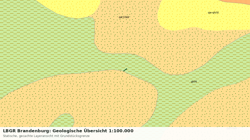 Statische Kartenansicht: LBGR Brandenburg: Geologische Übersicht 1:100.000