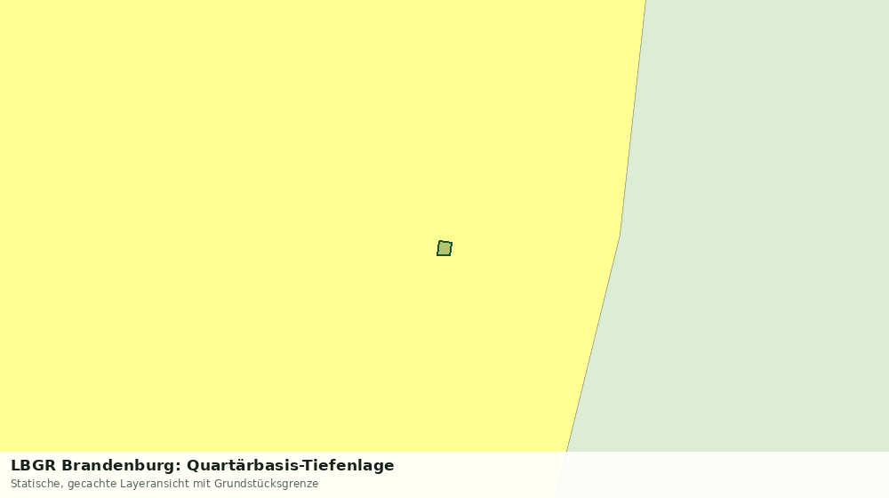Statische Kartenansicht: LBGR Brandenburg: Quartärbasis-Tiefenlage