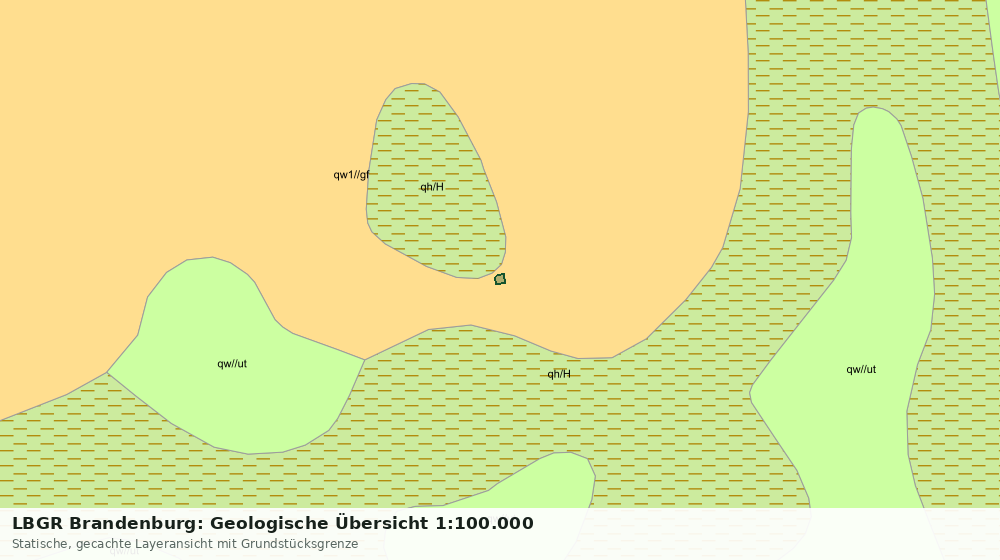 Statische Kartenansicht: LBGR Brandenburg: Geologische Übersicht 1:100.000