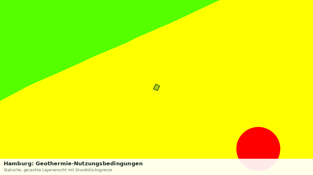 Statische Kartenansicht: Hamburg: Geothermie-Nutzungsbedingungen