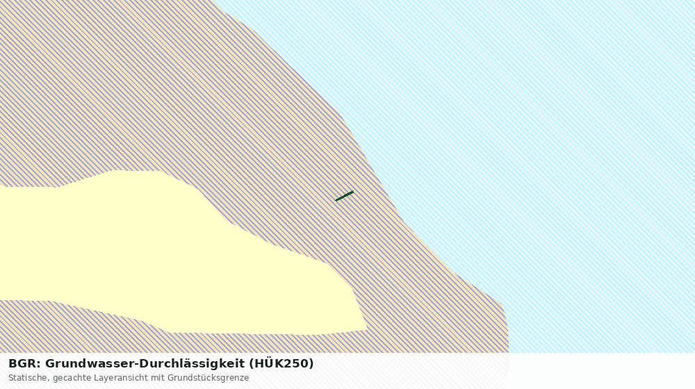 Statische Kartenansicht: BGR: Grundwasser-Durchlässigkeit (HÜK250)