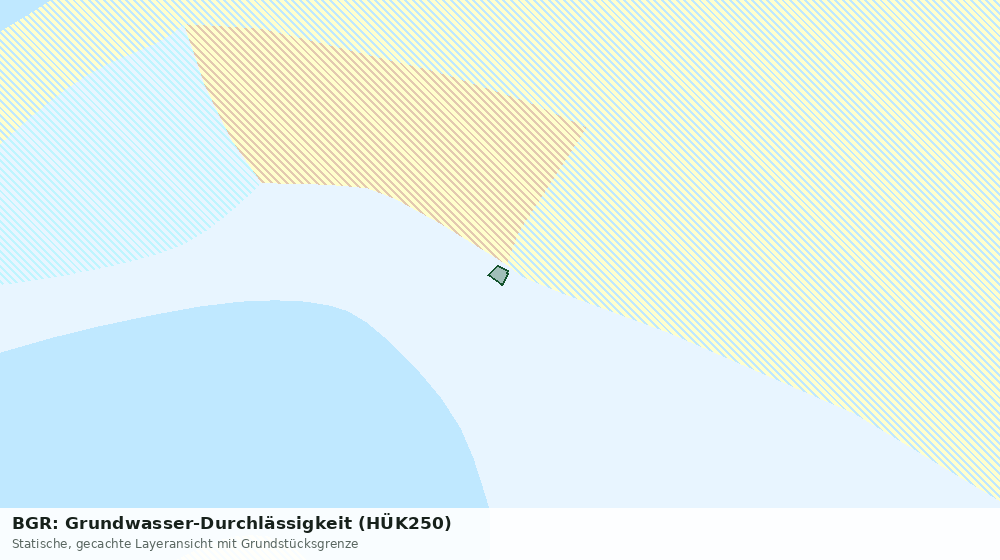 Statische Kartenansicht: BGR: Grundwasser-Durchlässigkeit (HÜK250)