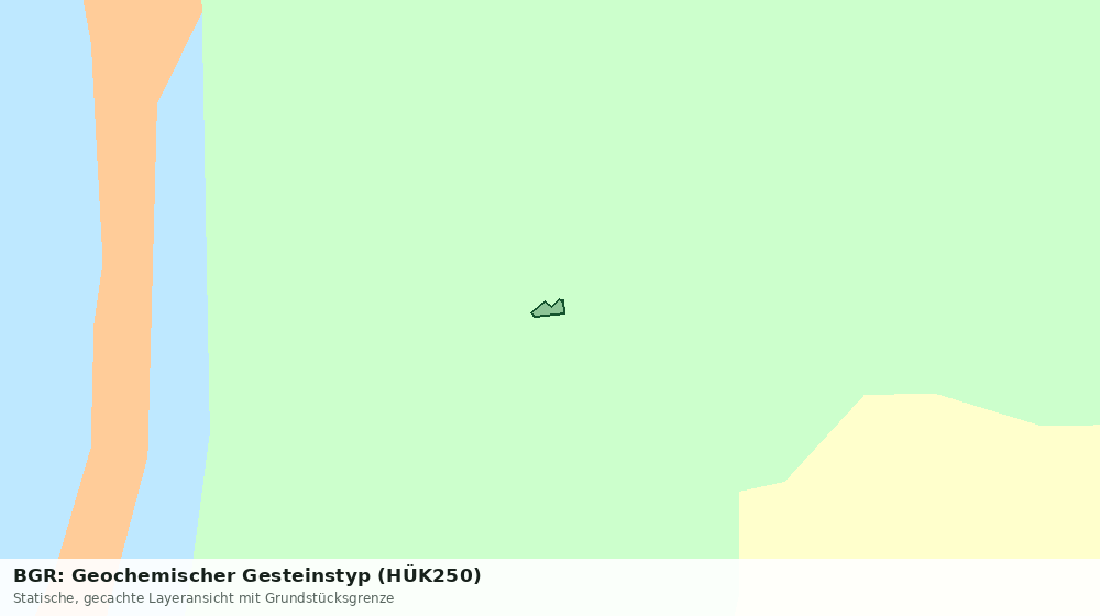 Statische Kartenansicht: BGR: Geochemischer Gesteinstyp (HÜK250)