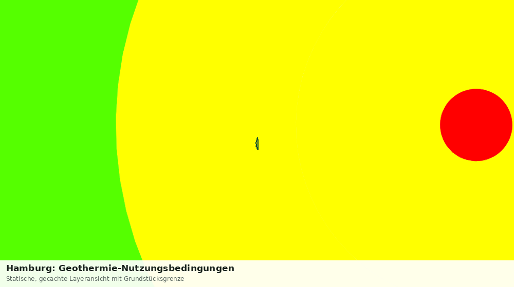 Statische Kartenansicht: Hamburg: Geothermie-Nutzungsbedingungen