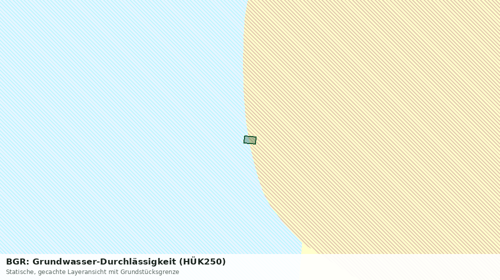 Statische Kartenansicht: BGR: Grundwasser-Durchlässigkeit (HÜK250)