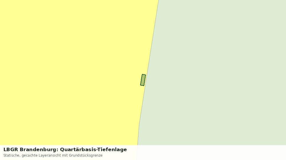 Statische Kartenansicht: LBGR Brandenburg: Quartärbasis-Tiefenlage
