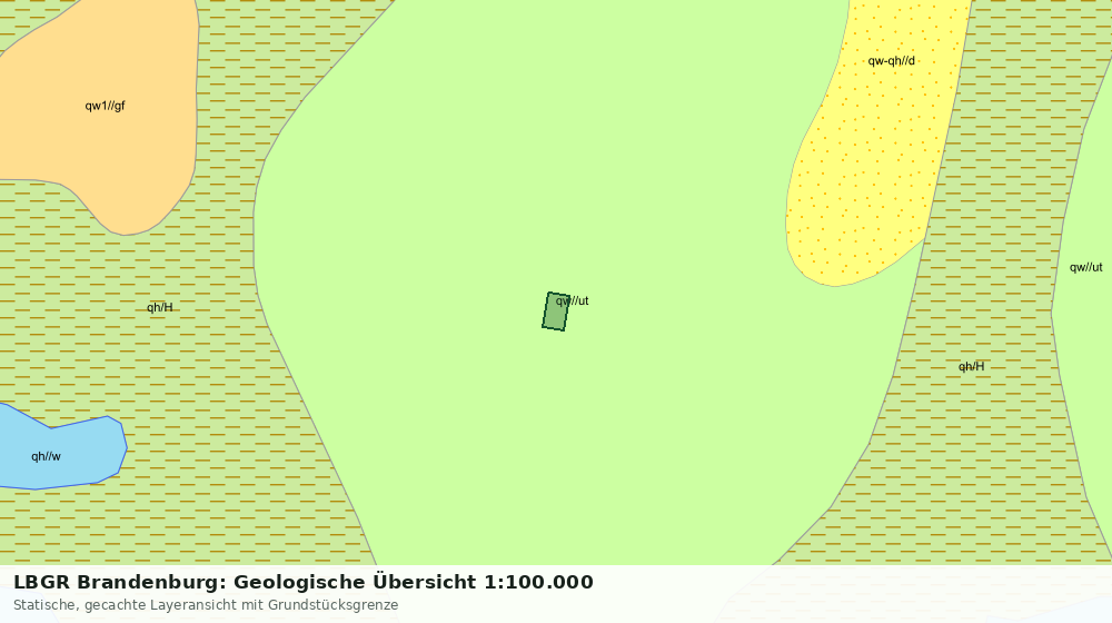 Statische Kartenansicht: LBGR Brandenburg: Geologische Übersicht 1:100.000