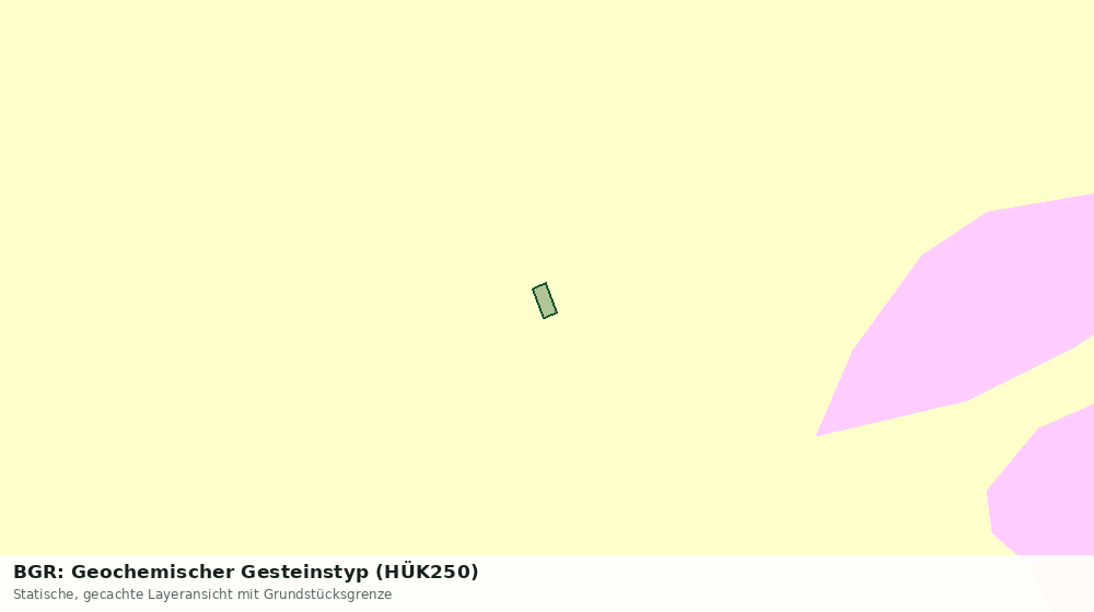 Statische Kartenansicht: BGR: Geochemischer Gesteinstyp (HÜK250)