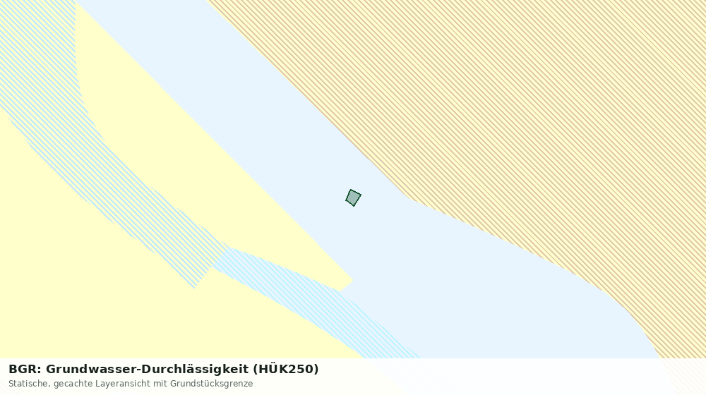 Statische Kartenansicht: BGR: Grundwasser-Durchlässigkeit (HÜK250)
