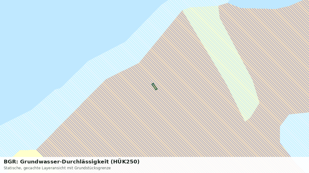 Statische Kartenansicht: BGR: Grundwasser-Durchlässigkeit (HÜK250)