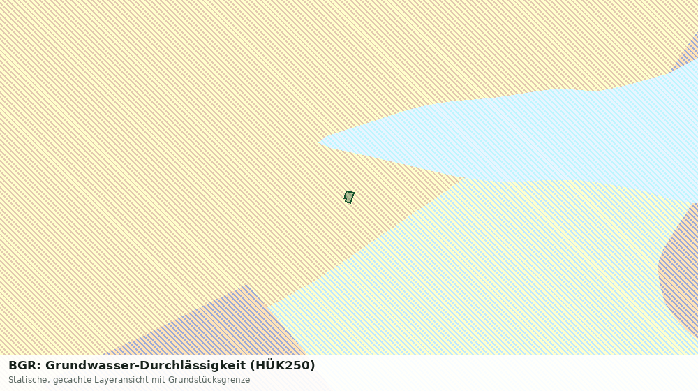 Statische Kartenansicht: BGR: Grundwasser-Durchlässigkeit (HÜK250)