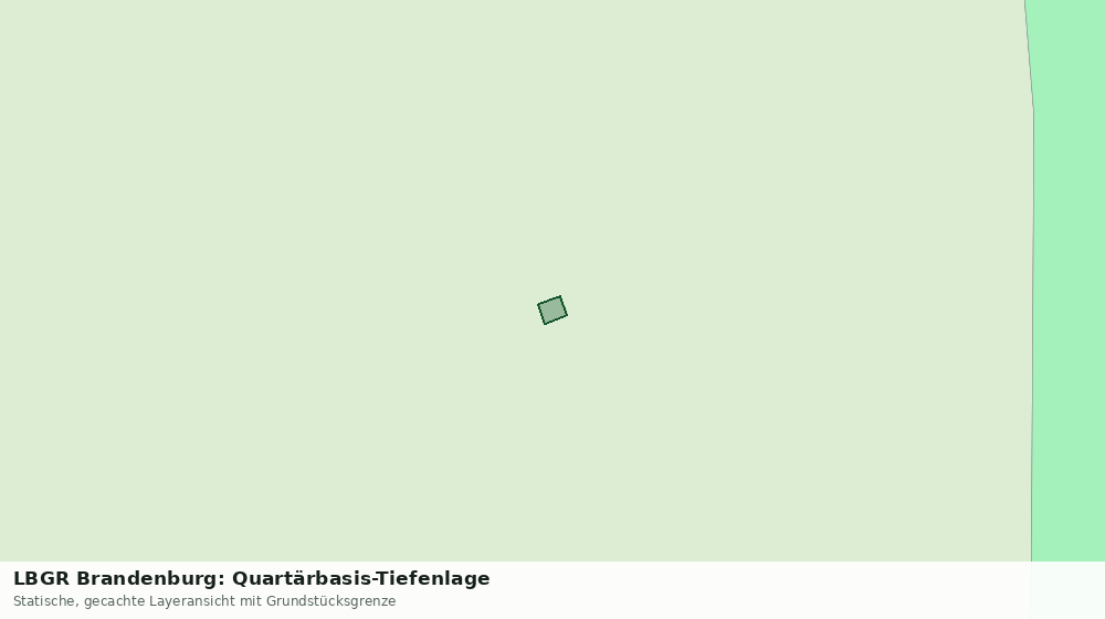 Statische Kartenansicht: LBGR Brandenburg: Quartärbasis-Tiefenlage