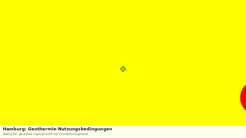 Statische Kartenansicht: Hamburg: Geothermie-Nutzungsbedingungen