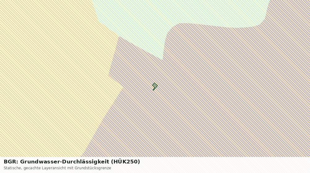 Statische Kartenansicht: BGR: Grundwasser-Durchlässigkeit (HÜK250)
