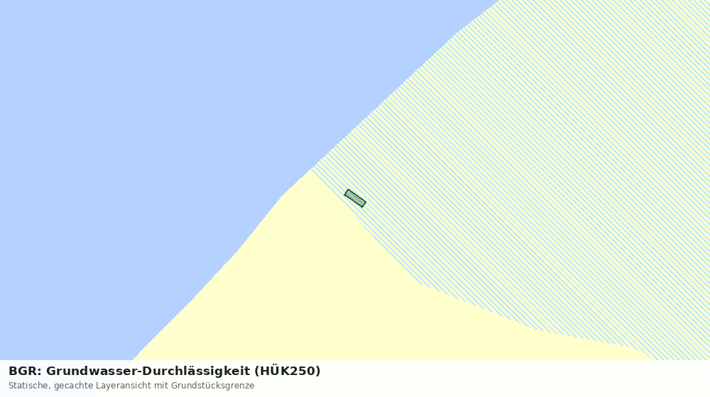 Statische Kartenansicht: BGR: Grundwasser-Durchlässigkeit (HÜK250)