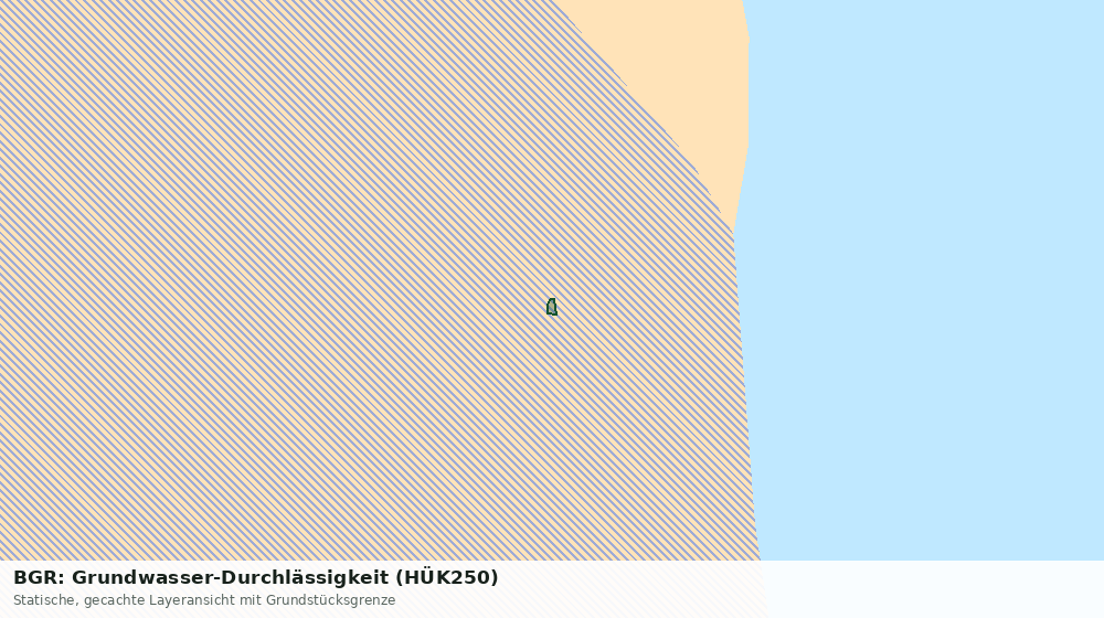 Statische Kartenansicht: BGR: Grundwasser-Durchlässigkeit (HÜK250)