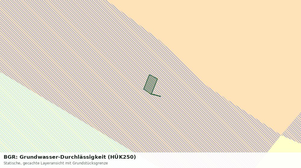Statische Kartenansicht: BGR: Grundwasser-Durchlässigkeit (HÜK250)
