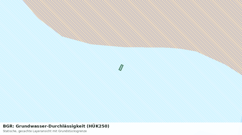 Statische Kartenansicht: BGR: Grundwasser-Durchlässigkeit (HÜK250)
