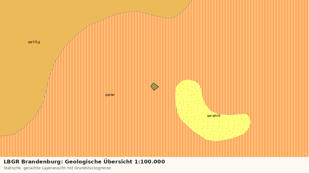 Statische Kartenansicht: LBGR Brandenburg: Geologische Übersicht 1:100.000