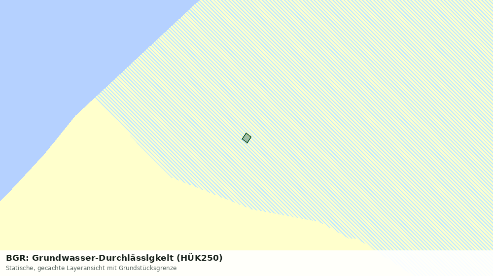 Statische Kartenansicht: BGR: Grundwasser-Durchlässigkeit (HÜK250)