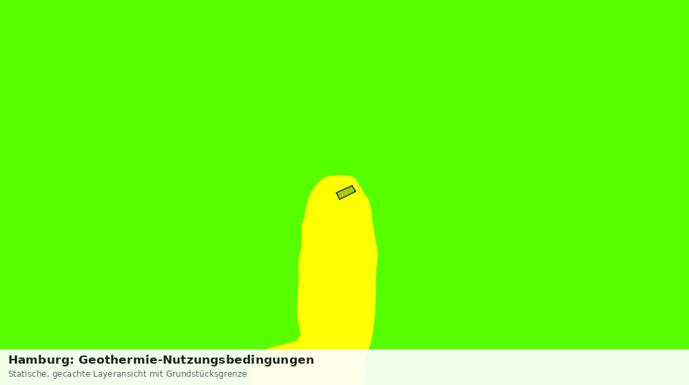 Statische Kartenansicht: Hamburg: Geothermie-Nutzungsbedingungen