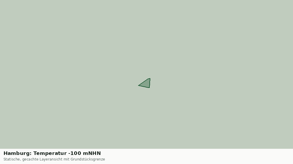 Statische Kartenansicht: Hamburg: Temperatur -100 mNHN