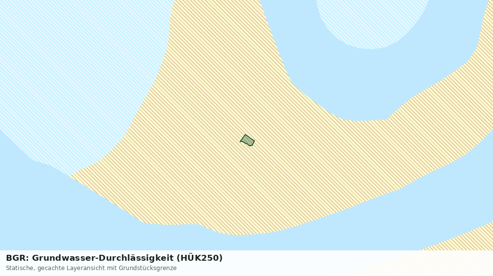 Statische Kartenansicht: BGR: Grundwasser-Durchlässigkeit (HÜK250)