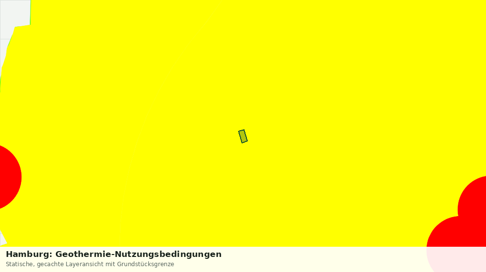 Statische Kartenansicht: Hamburg: Geothermie-Nutzungsbedingungen